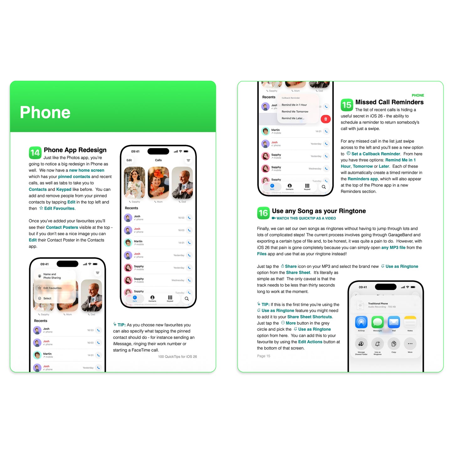 100 QuickTips for iOS 26